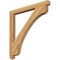 Ekena Millwork Legacy Arts & Crafts Rough Sawn Bracket, Western Red Cedar, 4"W x 48"D x 48"H BKT04X48X48LEC03RWR - alternate 1